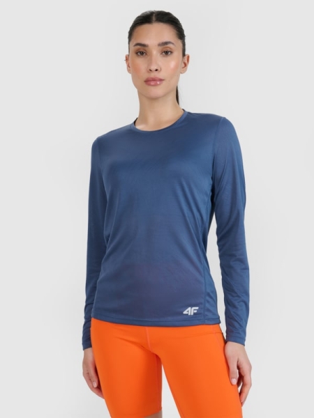 Camiseta de Entrenamiento Quick Dry para Mujer - Azul Marino - 4FWSS25TFLOF328    