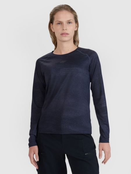 Camiseta De Entrenamiento De Manga Larga Para Mujer - Negro - 4FWSS25TFLOF344             