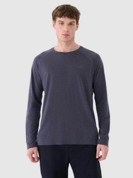 Camiseta De Entrenamiento De Manga Larga Para Hombre - Gris - 4FWSS25TFLOM330               