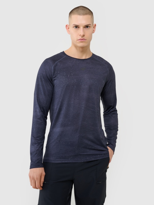 Camiseta De Ciclismo De Manga Larga Para Hombre - Negro - 4FWSS25TFLOM340