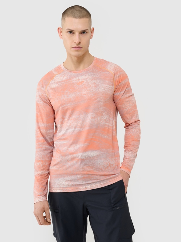 Camiseta De Ciclismo De Manga Larga Para Hombre - Naranja - 4FWSS25TFLOM340