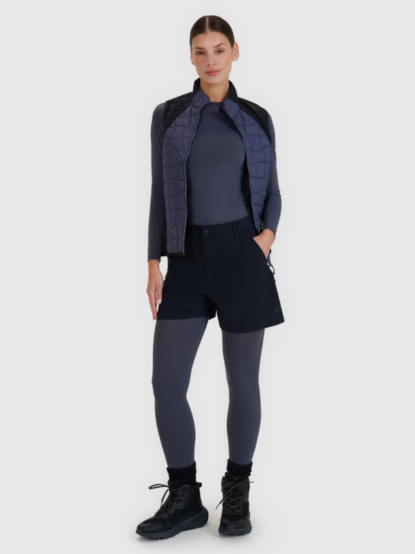 Bermudas de Trekking Quick Dry para Mujer - Negro - 4FWSS25TFSHF0994