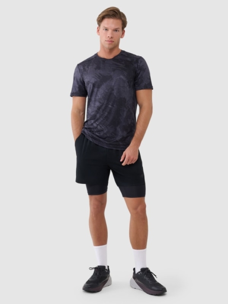 Pantalones de Entrenamiento de Secado Rápido para Hombre - Negro - 4FWSS25TFSHM0866   