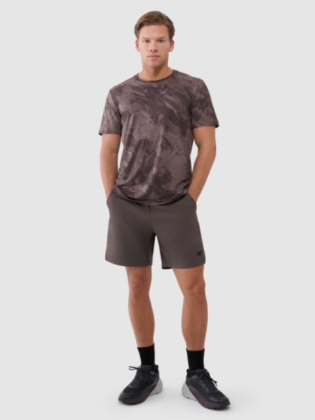 Pantalones de Entrenamiento de Secado Rápido para Hombre - Marrón - 4FWSS25TFSHM0867  