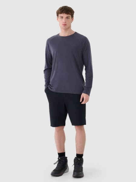 Bermudas de Trekking Elásticos 4Way para Hombre - Negro - 4FWSS25TFSHM0877