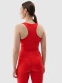 Camiseta de entrenamiento de secado rápido para mujer - rojo 4FWSS25TFSLF413 Rojo