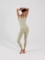 Top de yoga slim de secado rápido para mujer - verde 4FWSS25TFSLF428 Verde