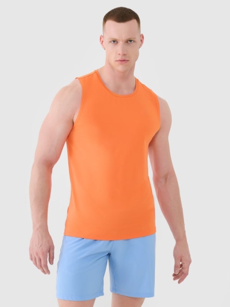 Camiseta de Tirantes Quick Dry para Hombre - Naranja - 4FWSS25TFSLM460                                          