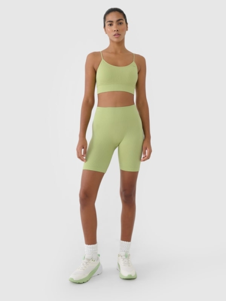 Bermudas Ajustados para Mujer - Verde - 4FWSS25TFSTF014 