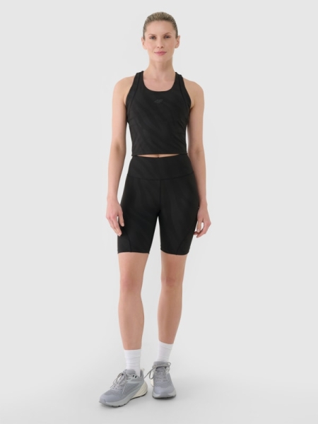 Leggings de Cintura Alta Para Mujer - Negro - 4FWSS25TFSTF016 