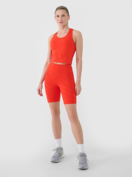 Pantalones Cortos De Ciclismo para Mujer - Rojo - 4FWSS25TFSTF016