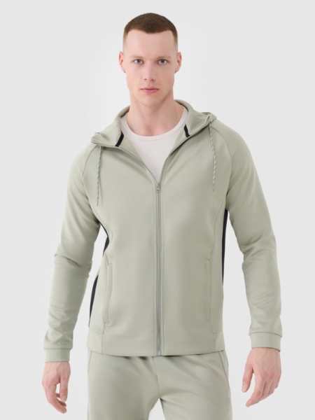 Sudadera de entrenamiento de secado rápido para hombre - caqui 4FWSS25TFSWM513 oliva/caqui