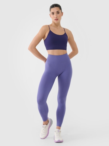 Pantalones Cortos Sin Costuras para Mujer - Azul Marino - 4FWSS25TFTIF380 