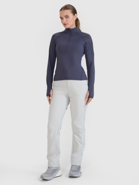 Pantalones Trekking de Secado Rápido para Mujer - Gris - 4FWSS25TFTRF0796   