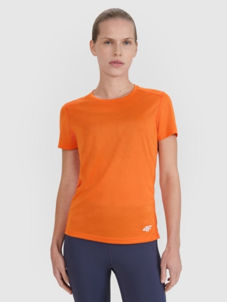 Camiseta running mujer regular - naranja 4FWSS25TFTSF1265 naranja