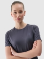 Camiseta regular trail running mujer - gris 4FWSS25TFTSF1267 gris