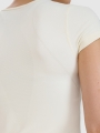 Camiseta de yoga de secado rápido para mujer - blanco 4FWSS25TFTSF1270 Blanco
