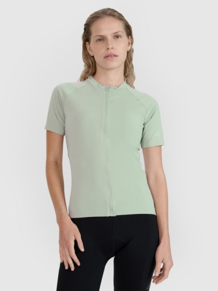 Camiseta ciclismo mujer secado rápido - turquesa 4FWSS25TFTSF1291 turquesa