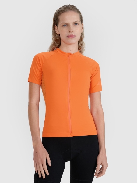 Camiseta ciclismo mujer secado rápido - naranja 4FWSS25TFTSF1291 naranja