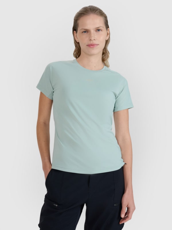 Camiseta ciclismo mujer secado rápido - turquesa 4FWSS25TFTSF1433 turquesa