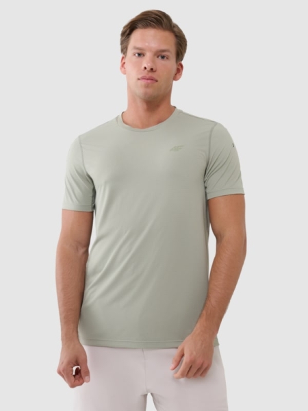 Camiseta de entrenamiento regular de secado rápido para hombre - caqui 4FWSS25TFTSM1215 oliva/caqui