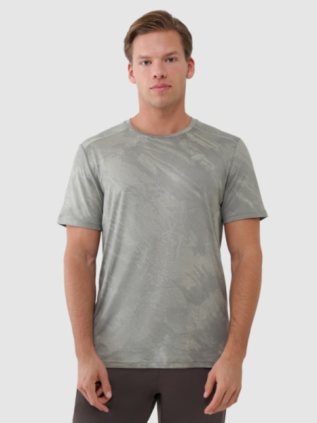 Camiseta de entrenamiento regular de secado rápido para hombre - caqui 4FWSS25TFTSM1216 oliva/caqui