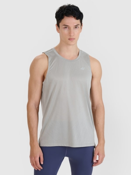 Camiseta de tirantes regular de running de secado rápido para hombre - gris 4FWSS25TFTSM1261 gris