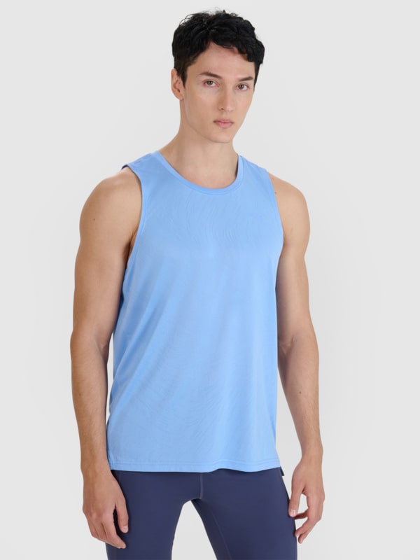 Camiseta de tirantes regular de running de secado rápido para hombre - azul 4FWSS25TFTSM1261 azul