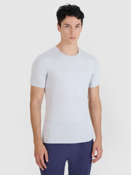 Camiseta de running slim de secado rápido para hombre - gris 4FWSS25TFTSM1263 gris