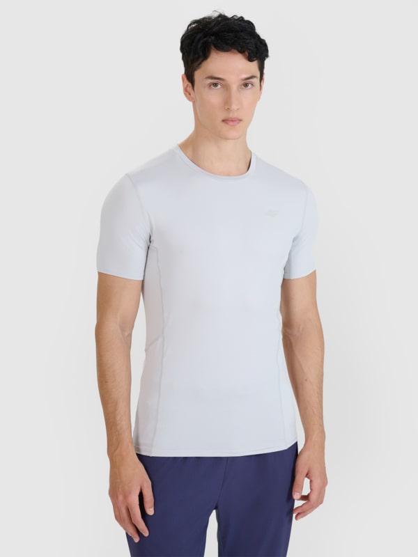 Camiseta de running slim de secado rápido para hombre - gris 4FWSS25TFTSM1263 gris