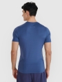 Camiseta de running slim de secado rápido para hombre - azul marino 4FWSS25TFTSM1263 azul marino