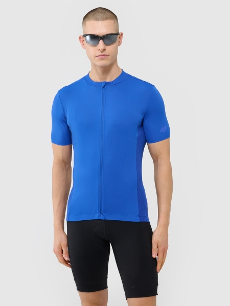 Maillot Ciclista con Cremallera para Hombre - Azul - 4FWSS25TFTSM1285