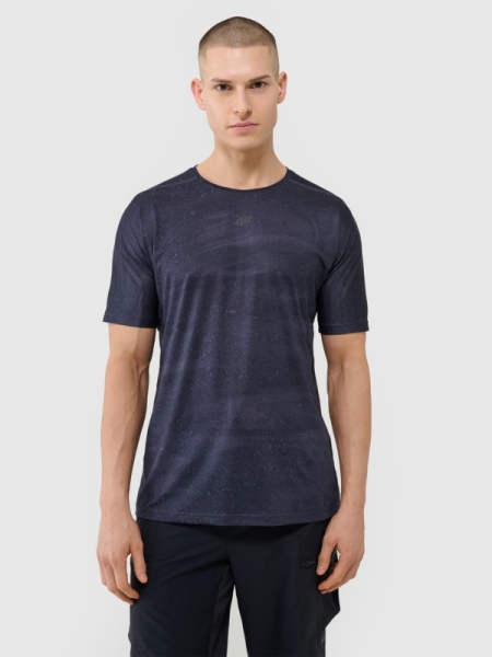 Camiseta de ciclismo de secado rápido para hombre - negro 4FWSS25TFTSM1286 negro