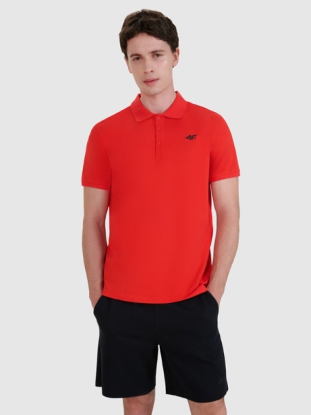 CAMISETA POLO 4FWSS25TPTSM407 Rojo