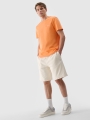Pantalones cortos de chándal para hombre - beige 4FWSS25TSHOM545 Beige