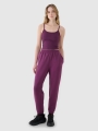 Women's slim crop-top - violeta 4FWSS25TSLEF127 violeta