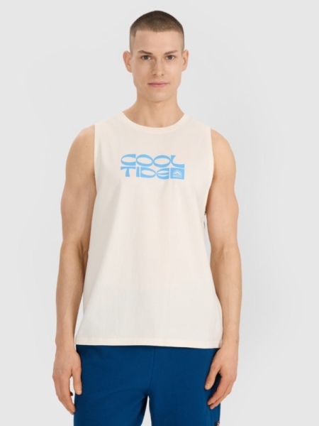 Camiseta de Tirantes para Hombre - Blanco - 4FWSS25TSLEM123                                           
