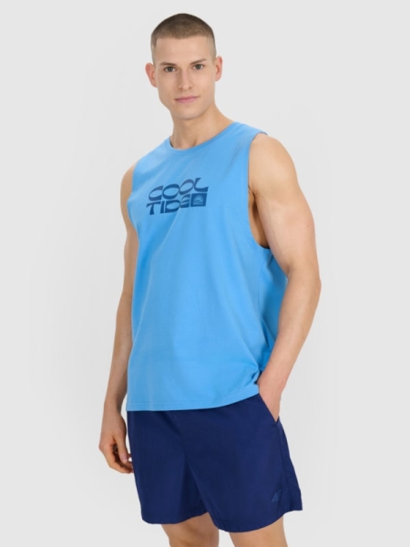 Camiseta de Tirantes para Hombre - Azul - 4FWSS25TSLEM123                                           