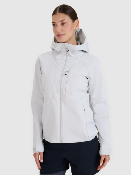 Chaqueta Softshell Cortaviento con Membrana 10000 para Mujer - Gris - 4FWSS25TSOFF315  