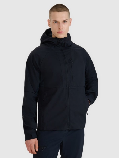 Chaqueta Softshell Cortaviento con Membrana 10000 para Hombre - Negra - 4FWSS25TSOFM313