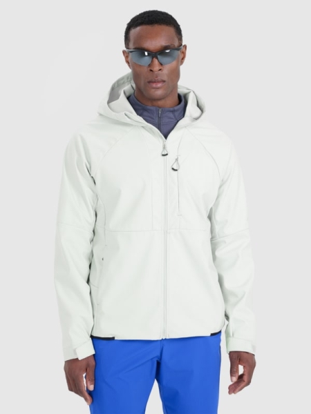 Chaqueta Softshell Cortaviento con Membrana 10000 para Hombre - Gris - 4FWSS25TSOFM313