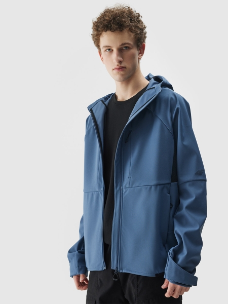 Chaqueta softshell cortaviento hombre 10000 membrana - azul marino 4FWSS25TSOFM313 azul marino