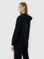 Sudadera con capucha y cremallera para mujer - Negro 4FWSS25TSWSF1541 negro