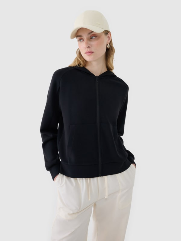Abrigo de Hándal para Mujer - Negro - 4FWSS25TSWSF1577       