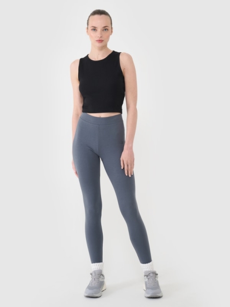 Leggings de Algodón para Mujer - Negros - 4FWMM00TSLEF124