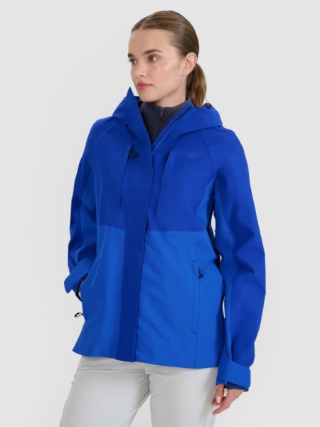 Chaqueta de Trekking con Membrana 10000 para Mujer - Azul - 4FWSS25TTJAF710