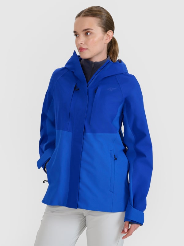Chaqueta de Trekking con Membrana 10000 para Mujer - Azul - 4FWSS25TTJAF710