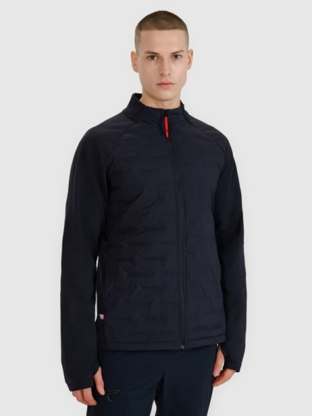 Chaqueta de Trekking para Hombre con Relleno Primaloft ThermoPlume - Negro - 4FWSS25TTJAM0876