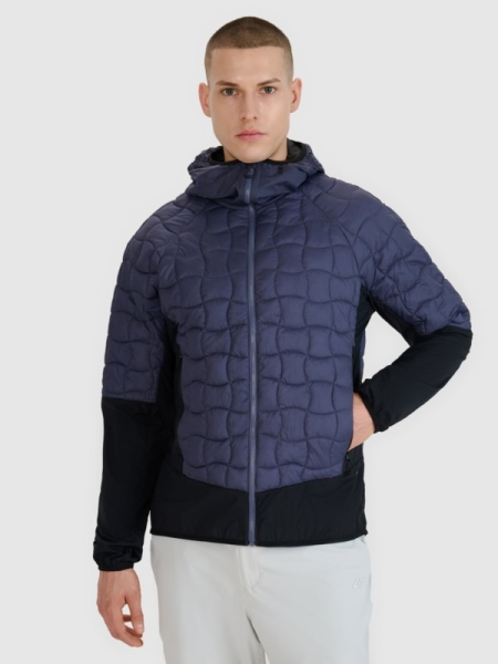 Chaqueta de Trekking para Hombre con Aislamiento  Primaloft Black - Gris - 4FWSS25TTJAM697  
