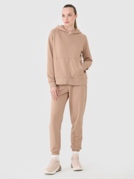 Pantalones de Chándal Jogger para Mujer - Beige  - 4FWSS25TTROF0993